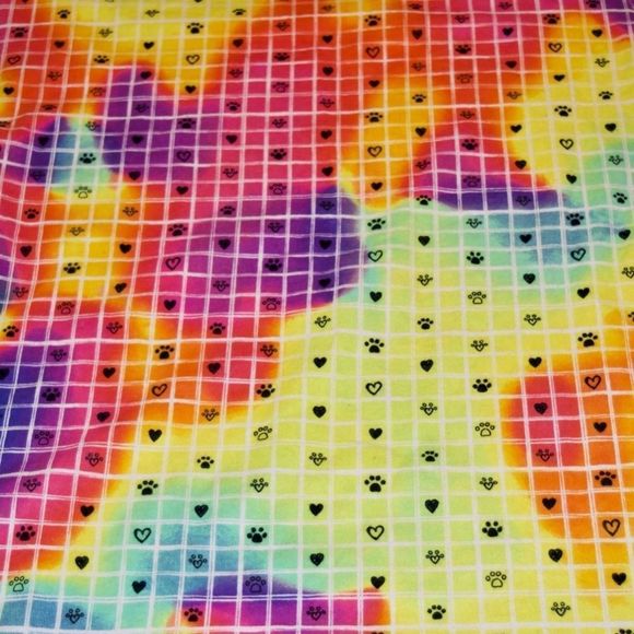 👶💗🐾🖤Colorful Handcrafted Security Blanket - Picture 2 of 3